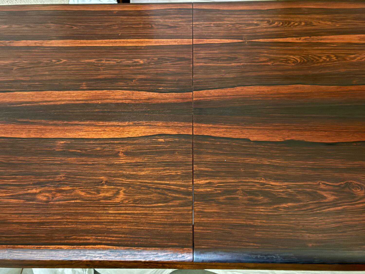 Mid-century rosewood extendable dining table