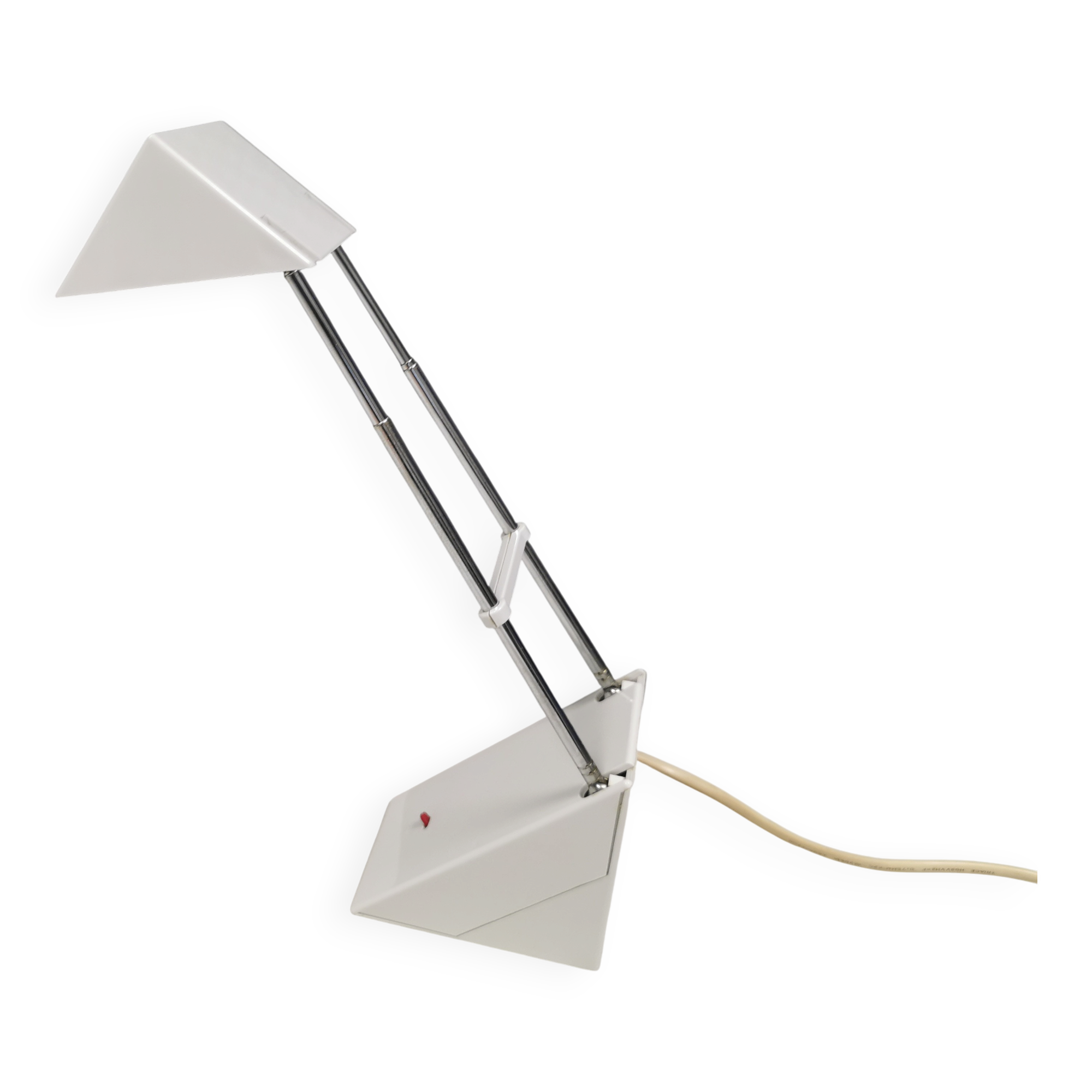 Vintage minimalist white telescopic adjustable lamp from Ikea Sweden 1991