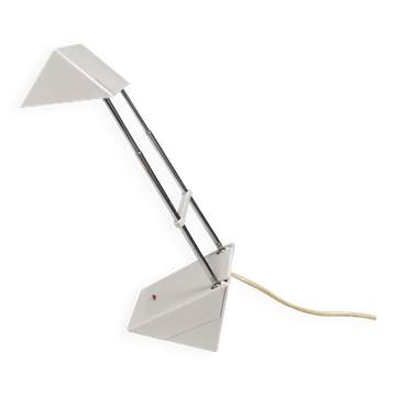Vintage minimalist white telescopic adjustable lamp from Ikea Sweden 1991