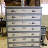 Trade furniture - haberdashery cabinet with 7 drawers