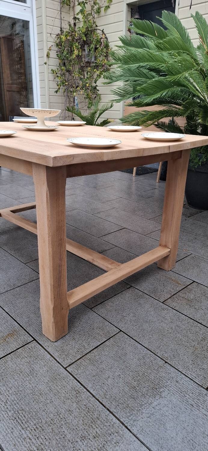 Farmhouse table with extension