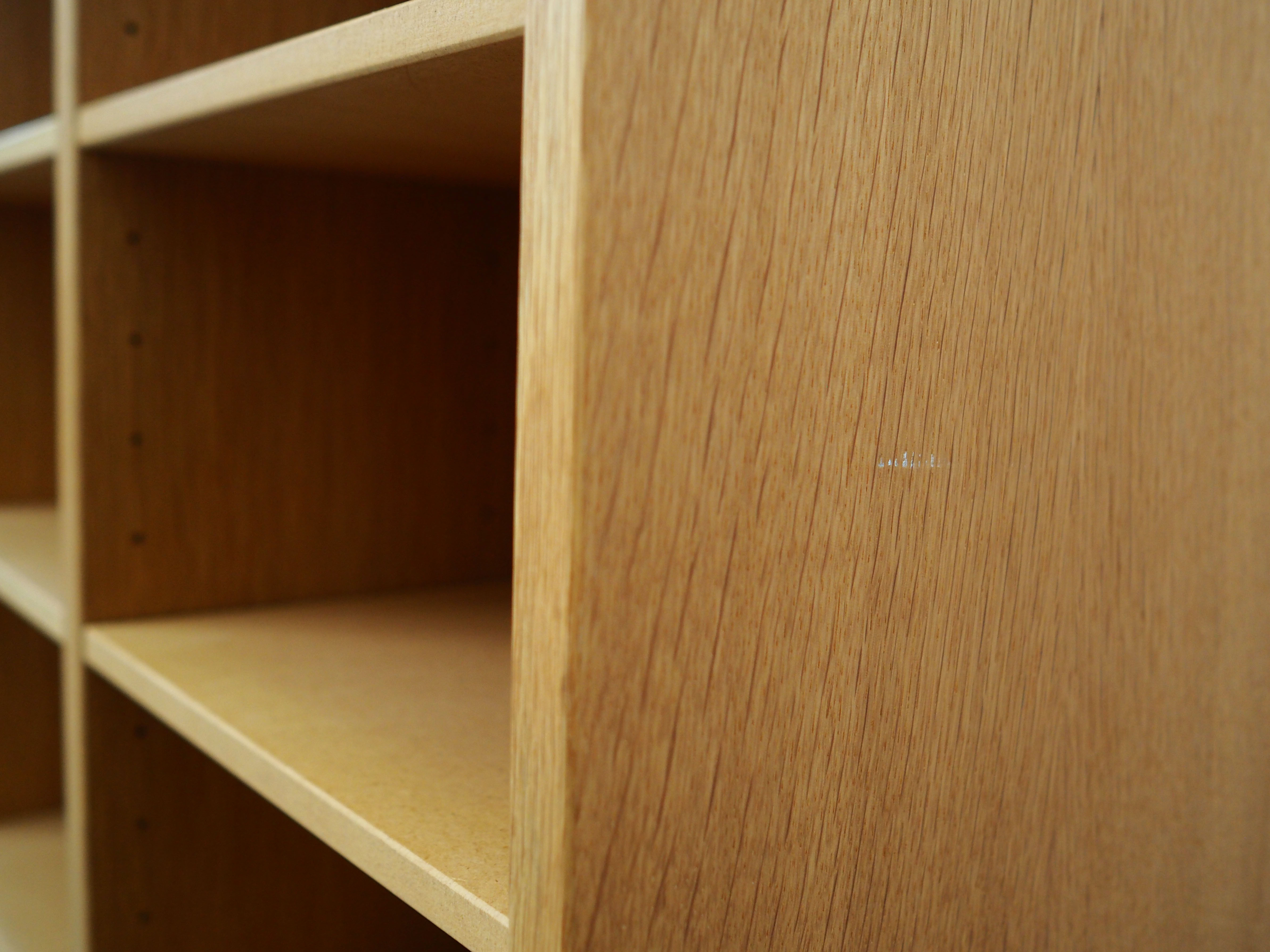 Ash bookcase, Danish design, 1960s, manufactured by SKM