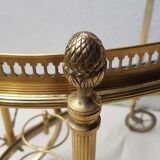 Oval brass serving table