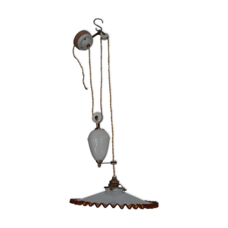 Suspension ancienne monte et baisse avec opaline