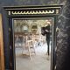 Miroir Napoléon III laqué noir et or 130 x 99cm
