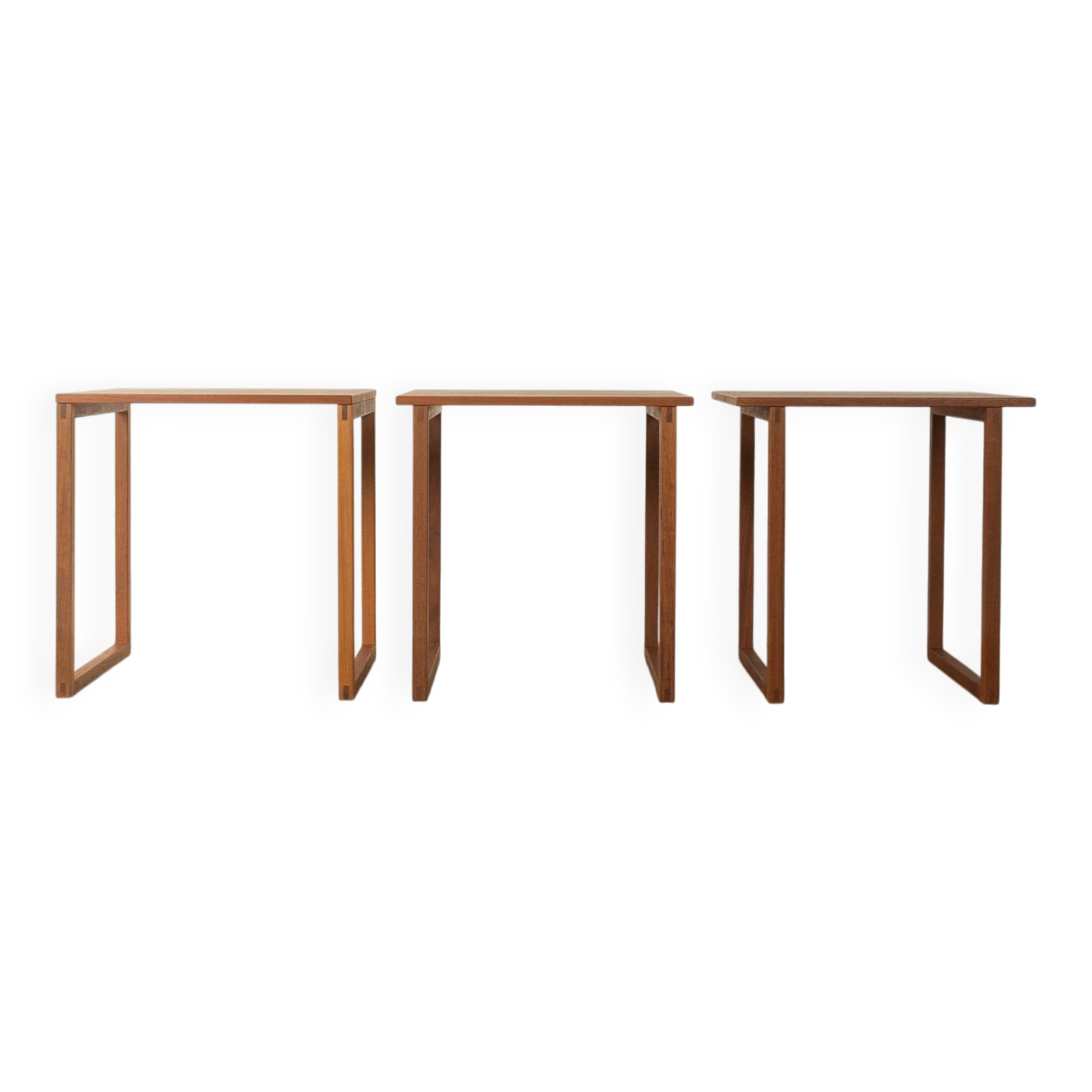 "The Cube" nesting tables by Kai Kristiansen for Vildbjerg Møbelfabrik, 1960s