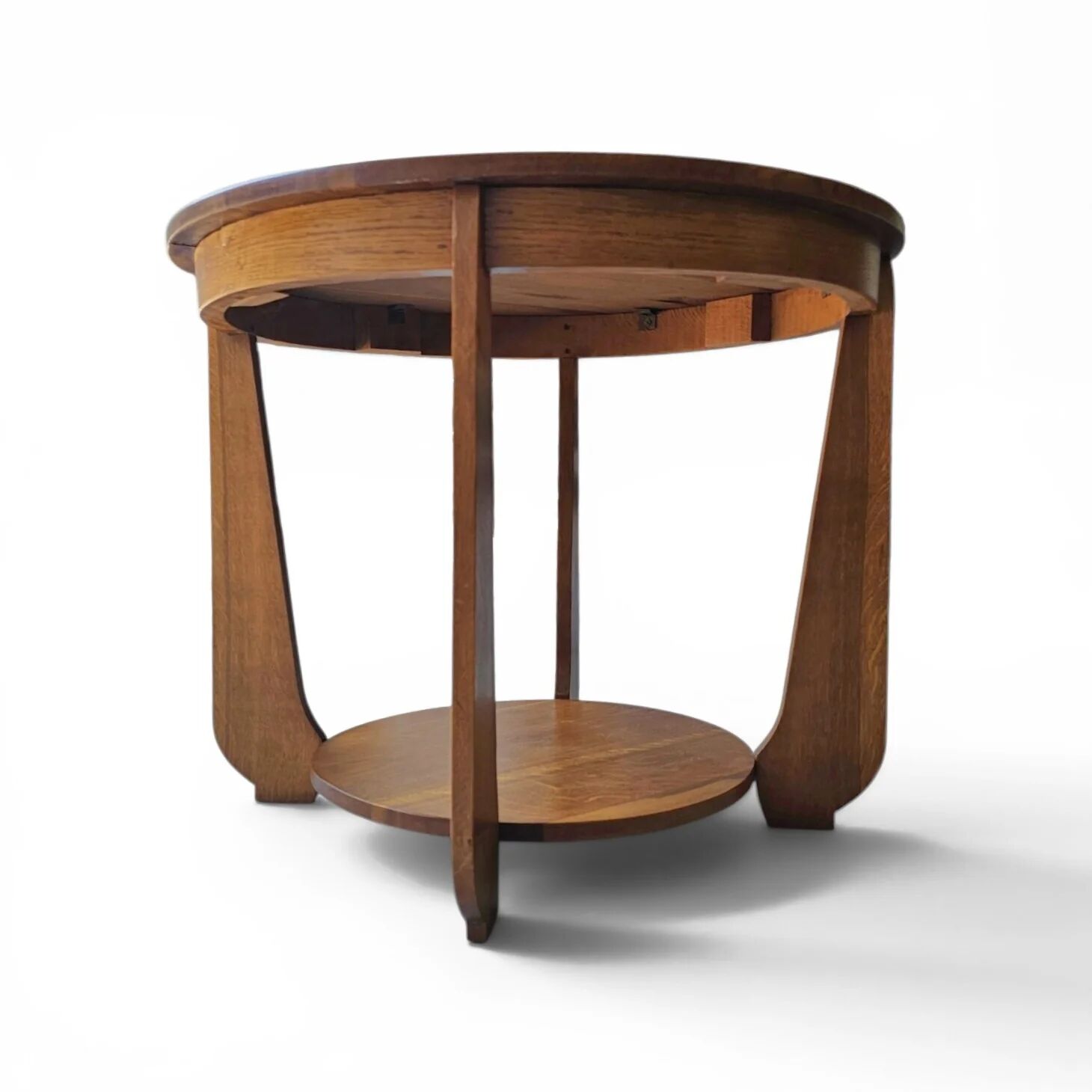 Table d'appoint en chêne Art Déco des années 1930