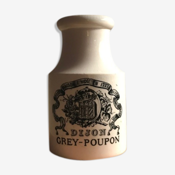 Grey Poupon Mustard Pot