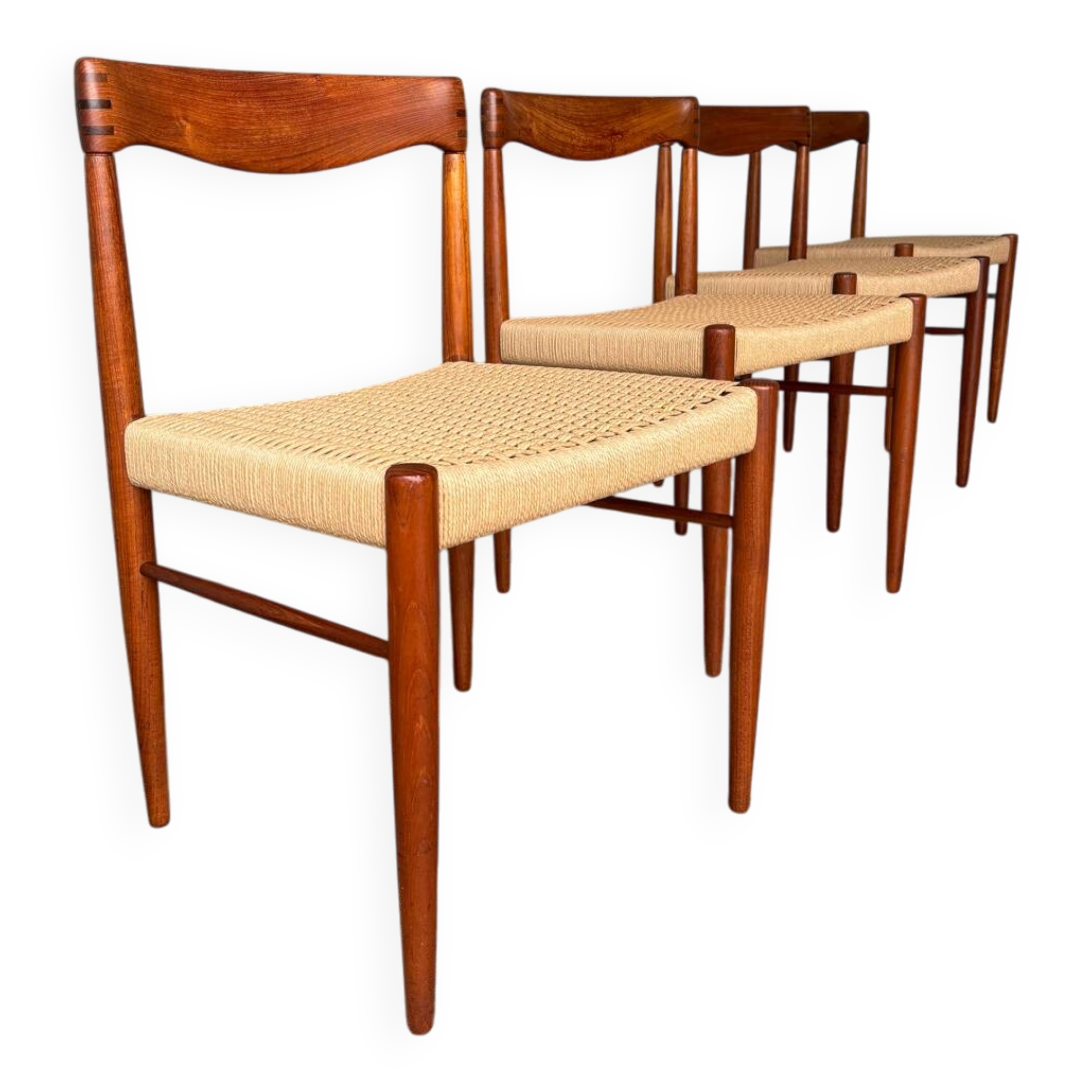 Set of 4 chairs by H.W. Klein for Bramin