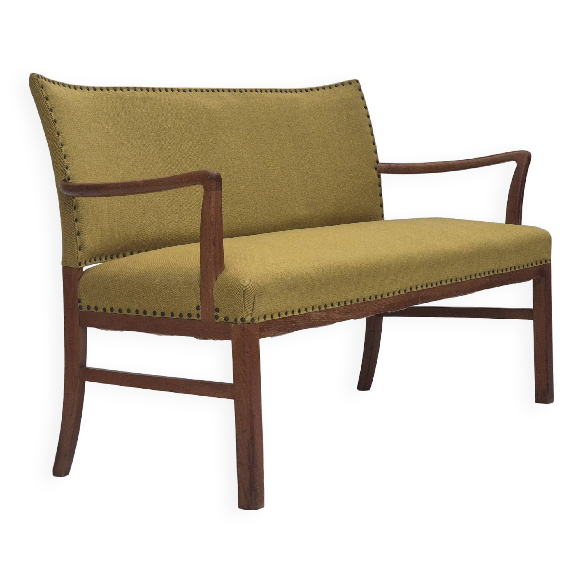 Canapé 2 places danois des années 1950 par Ehapa Møbler, état d'origine.