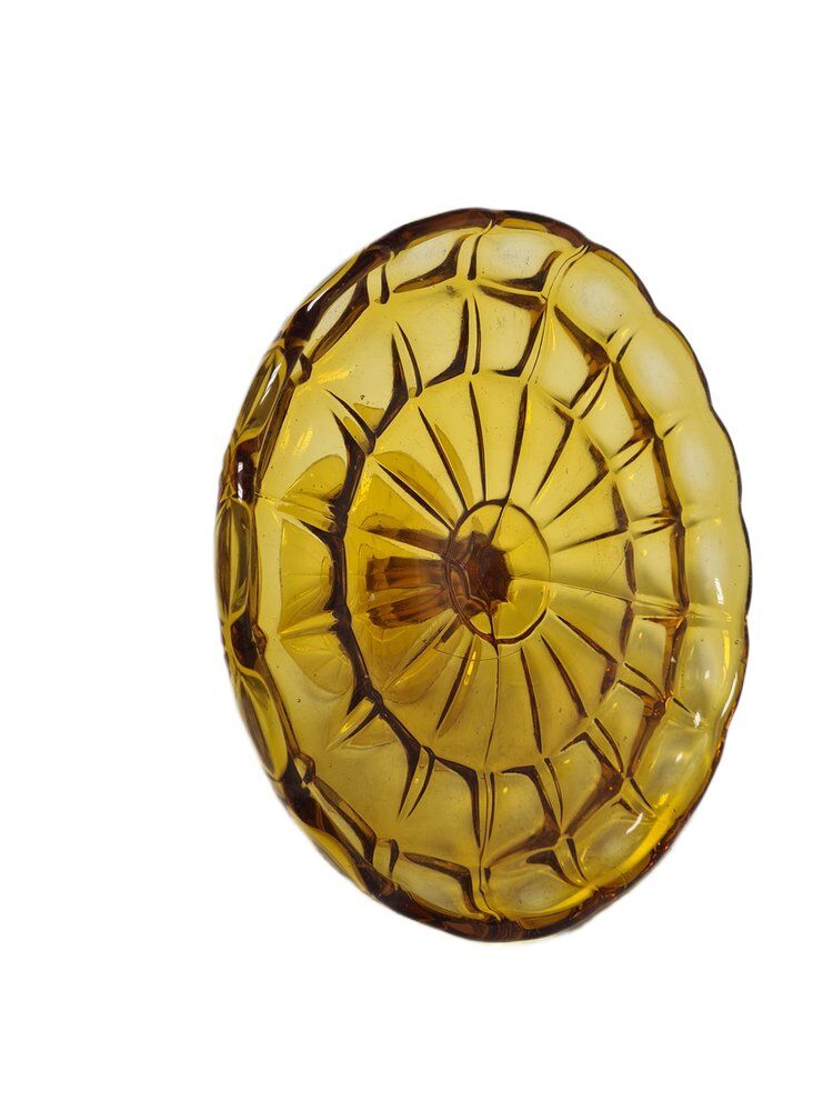 Cake bowl on stand from Ząbkowice Glassworks, 1970s