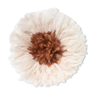 Juju hat beige outline white of 60 cm