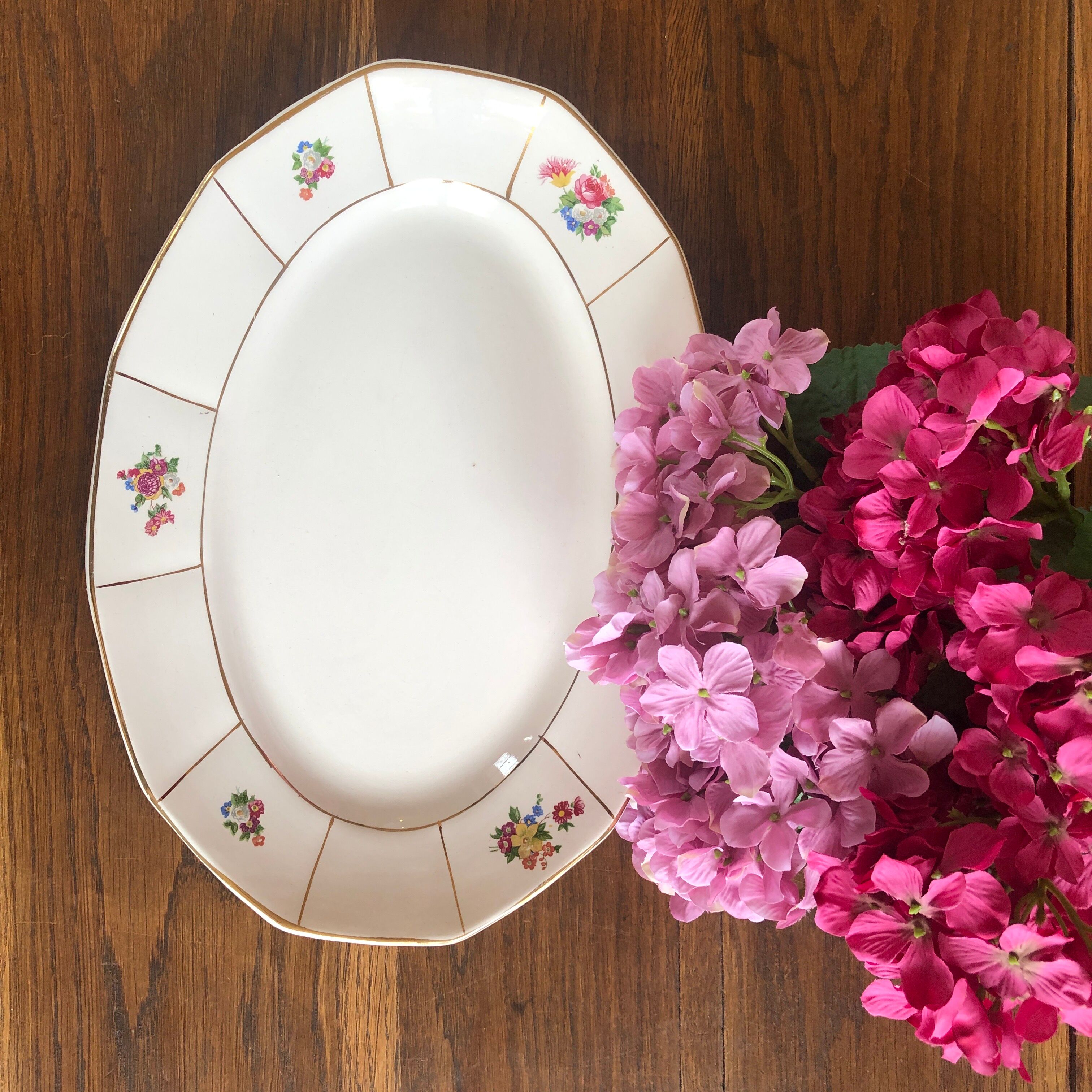 Oval dish Prado Digoin and Sarreguemines