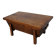 Table basse en pin rustique, style ferme français du début du 20e siècle