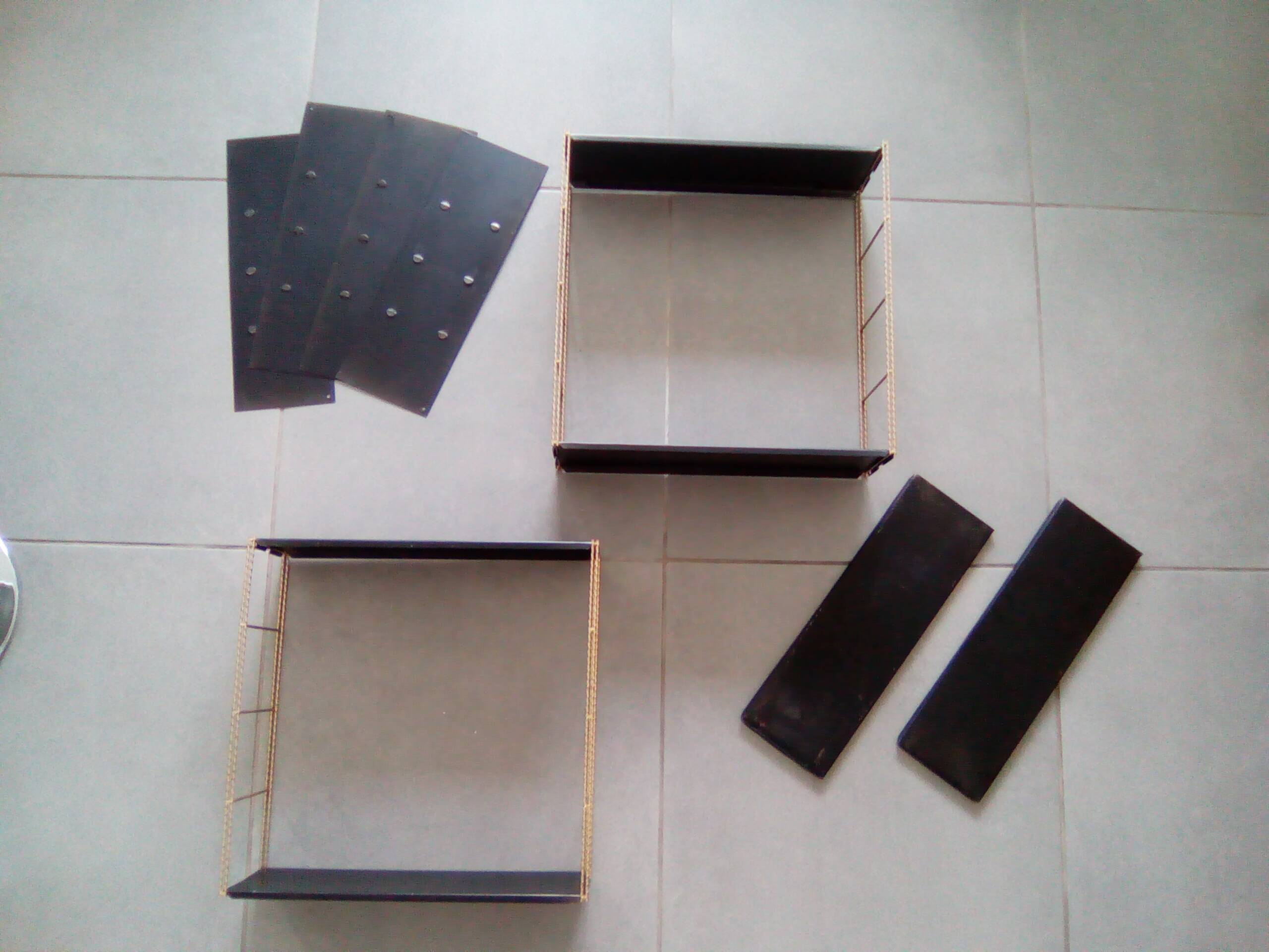 String Tomado metal wall shelves, 60s, Vintage