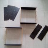 String Tomado metal wall shelves, 60s, Vintage