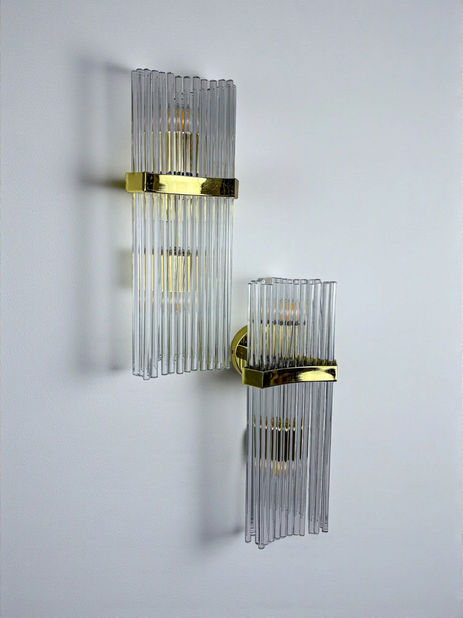 Pair of wall lights from Sciolari for Lightolier, Italy, circa 1970s