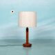Lampe de table vintage design danois en teck Domus
