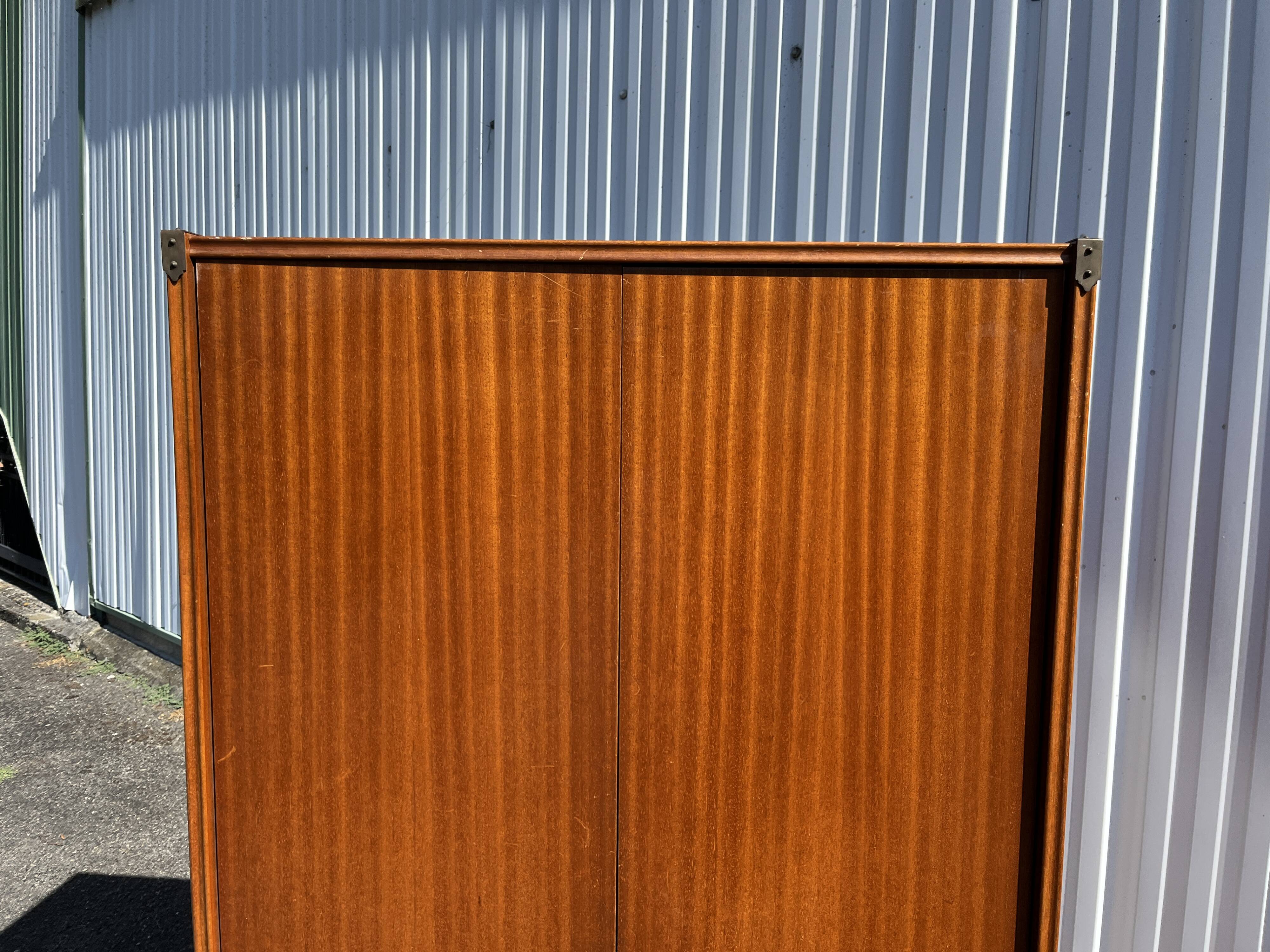 Vintage wooden tall cabinet – Scandinavian style from the 60s