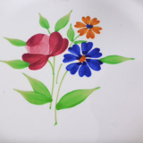 Set of 4 vintage dessert plates from the Badonviller porcelain factory