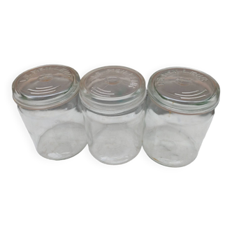 3 old jars the best, glass jars with lids 1 liter