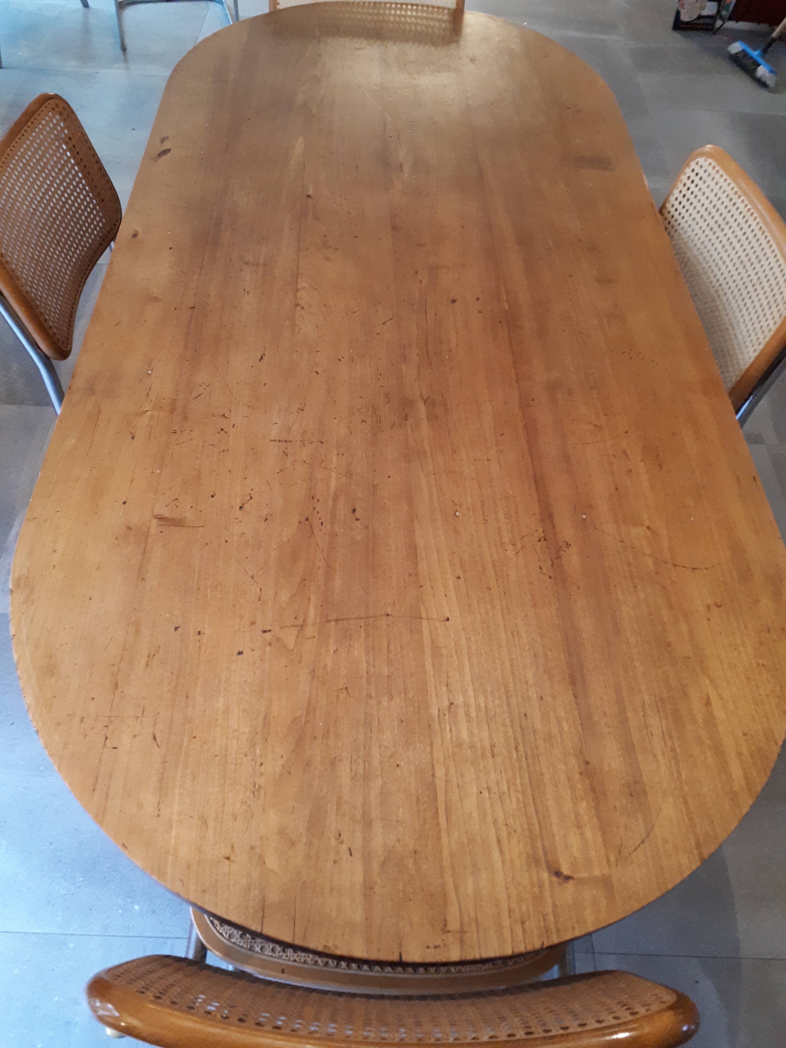 Farm table walnut oval tray