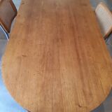 Farm table walnut oval tray
