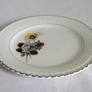 Lot de 6 assiettes à dessert Digoin modèle Veronese, années 50