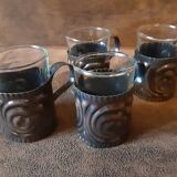 Set of 4 original digestive glasses