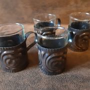 Set of 4 original digestive glasses