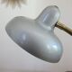 Silver grey metal lamp 50 60s