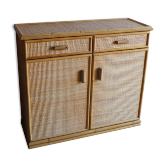 Rattan chest of drawers