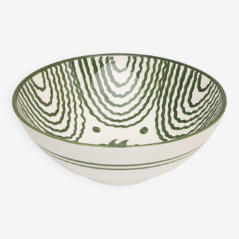 Large green serving bowl
