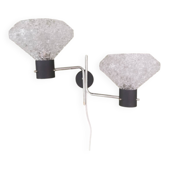 Vintage double wall light from the 60s