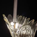 Set of 2 Luxury Large Art Decò Chandelier By Barovier e Toso, Murano Glass,