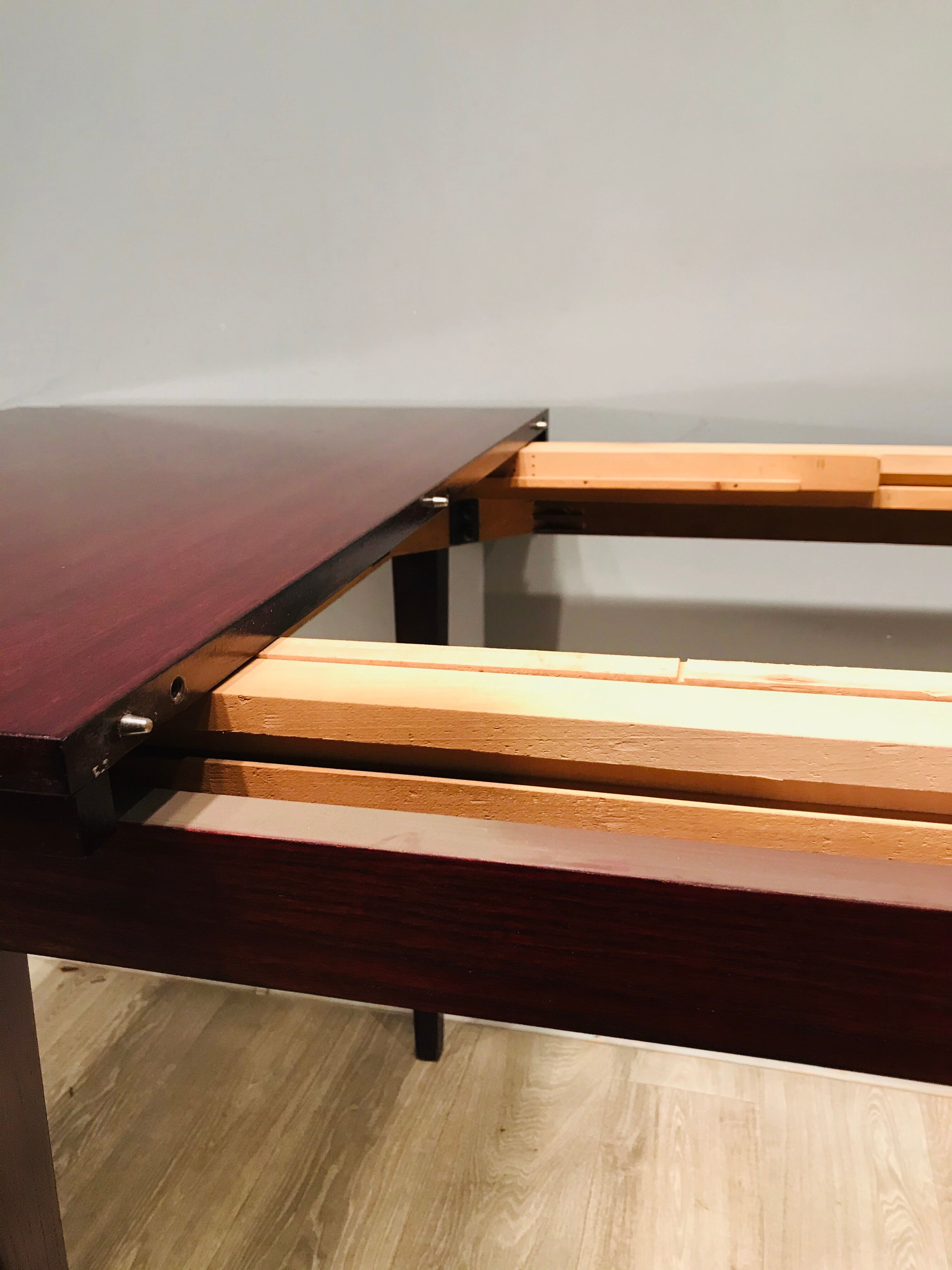 Table extensible acajou bois de rose Ton 60 '