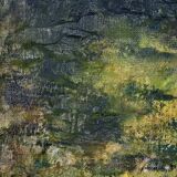 Swedish modern painting, Hanna Brundin, 1970s, oil on canvas, framed