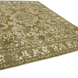 1980s 283 cm x 366 cm beige wool carpet