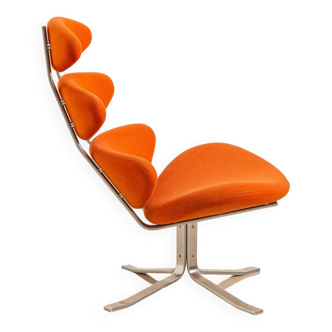 Fauteuil lounge "Corona" de Poul Volther pour Erik Jørgensen 60's