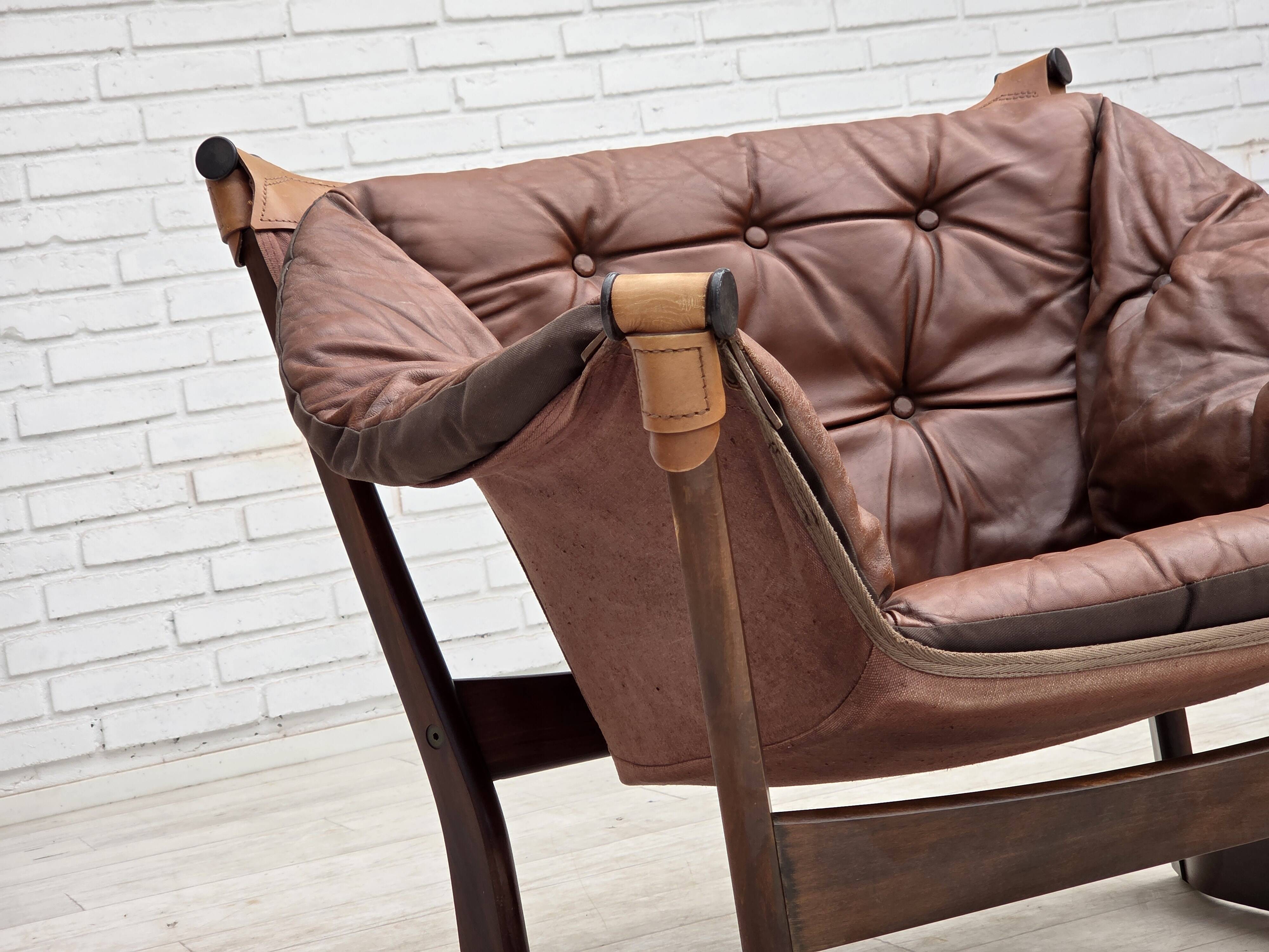 1970s, Norwegian design by Tormod Alnaes, "Trega" loungechair.