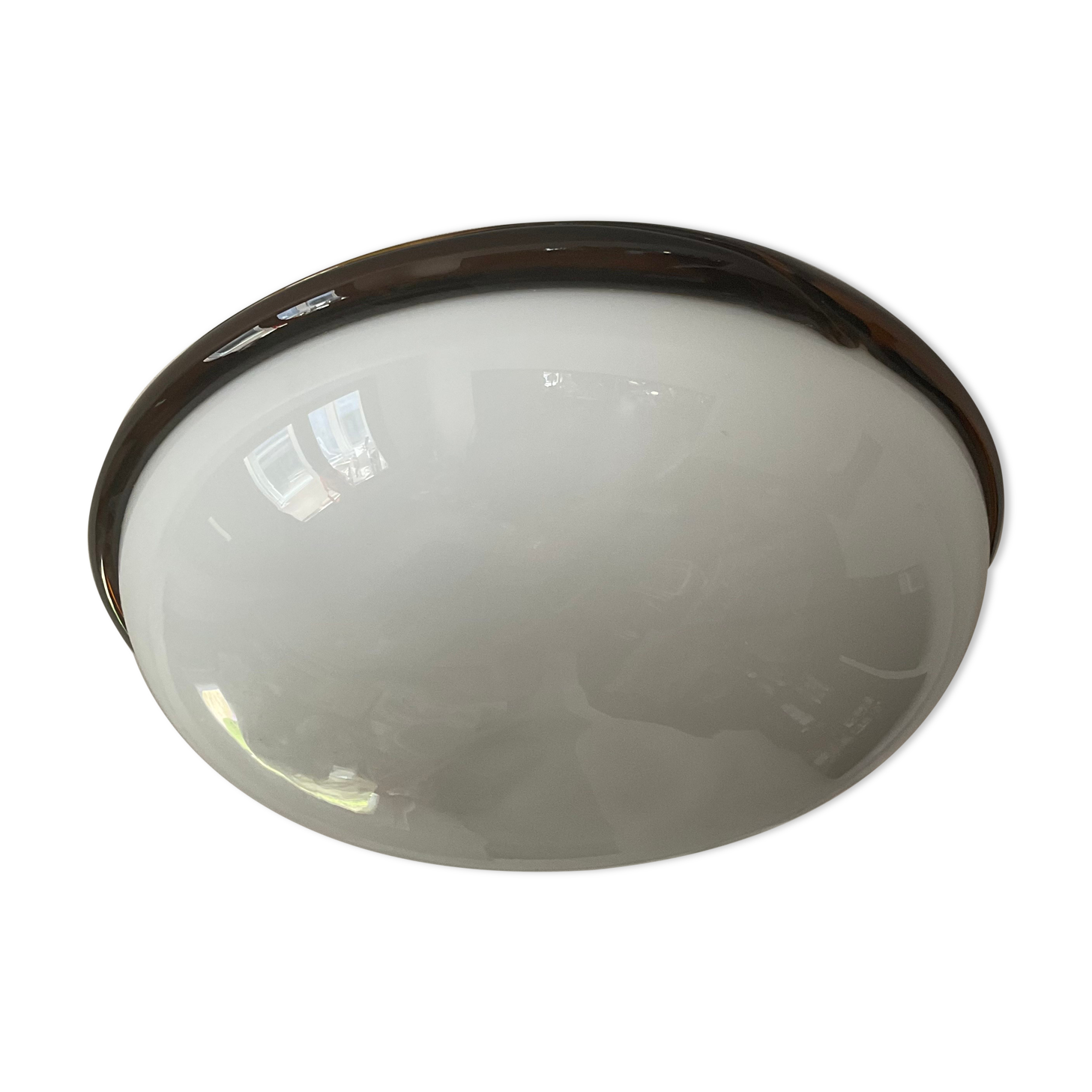 Vintage ceiling lamp in opaline and glass paste