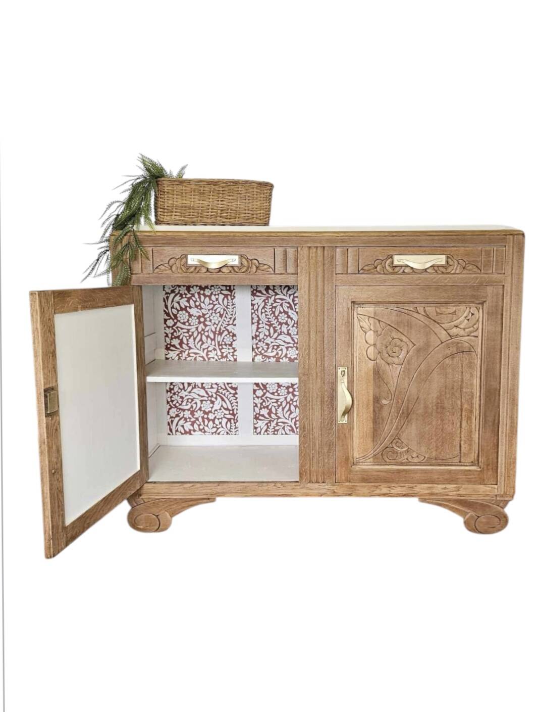 Parisian Art Deco oak sideboard