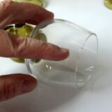 Lot de 5 grands verres à vin Roemer soufflés à la bouche, vintage des années 50