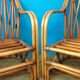 Paire de Fauteuil en rotin circaa 1960