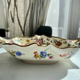 Plat Boch Freres « Fleurs de Saxe »