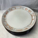 Set of 6 stoneware plates