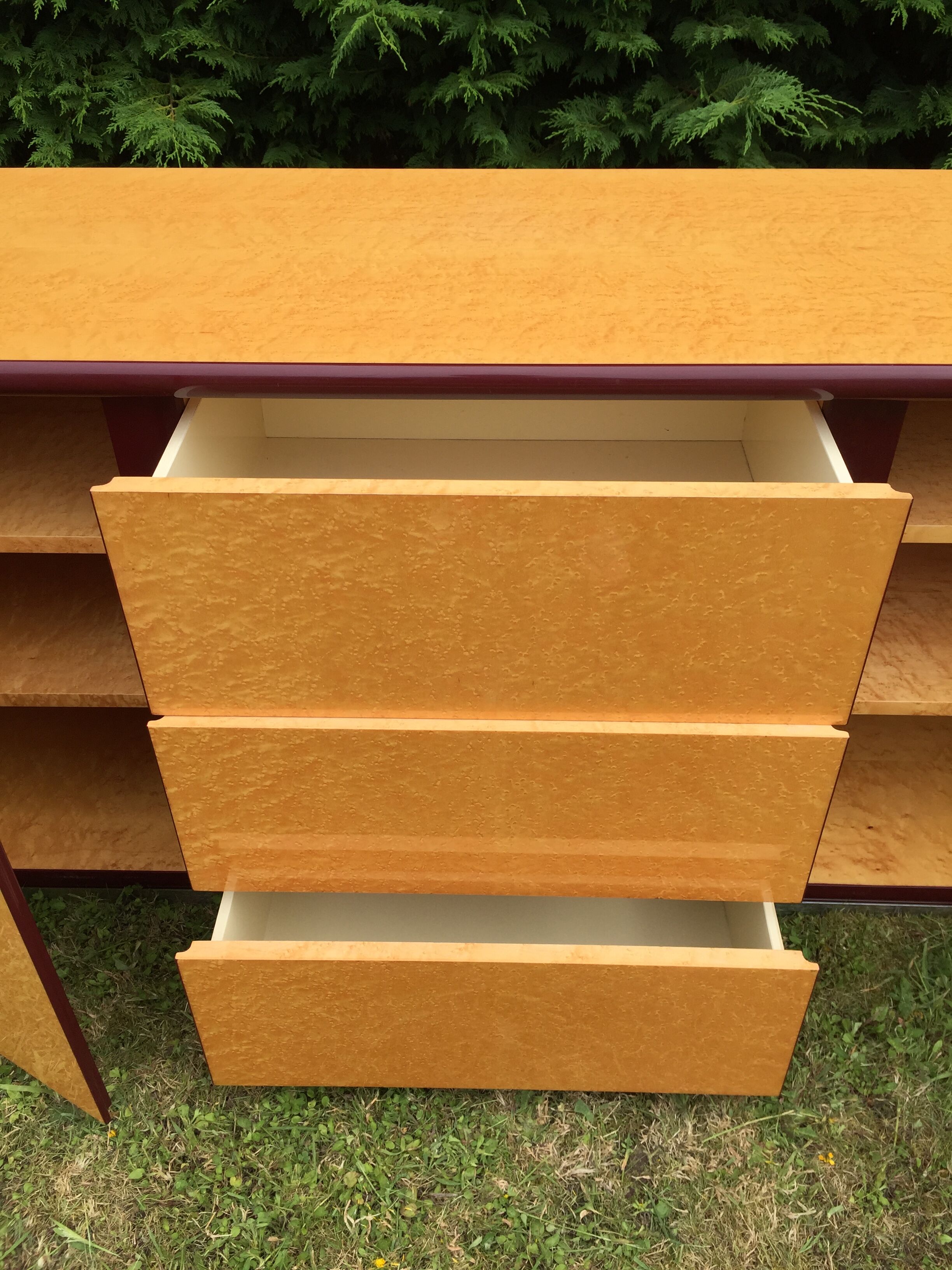 Vintage sycamore sideboard Mario Sabot 1970