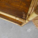 Rattan console shelf sideboard