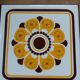 70s earthenware tile trivet