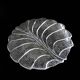 Vintage large glass plate "eden" designed by lars hellsten 1974 for orrefors
